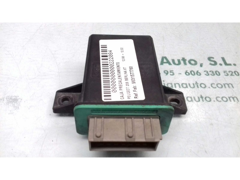 Recambio de caja precalentamiento para peugeot 206 berlina xt referencia OEM IAM 9631577760  