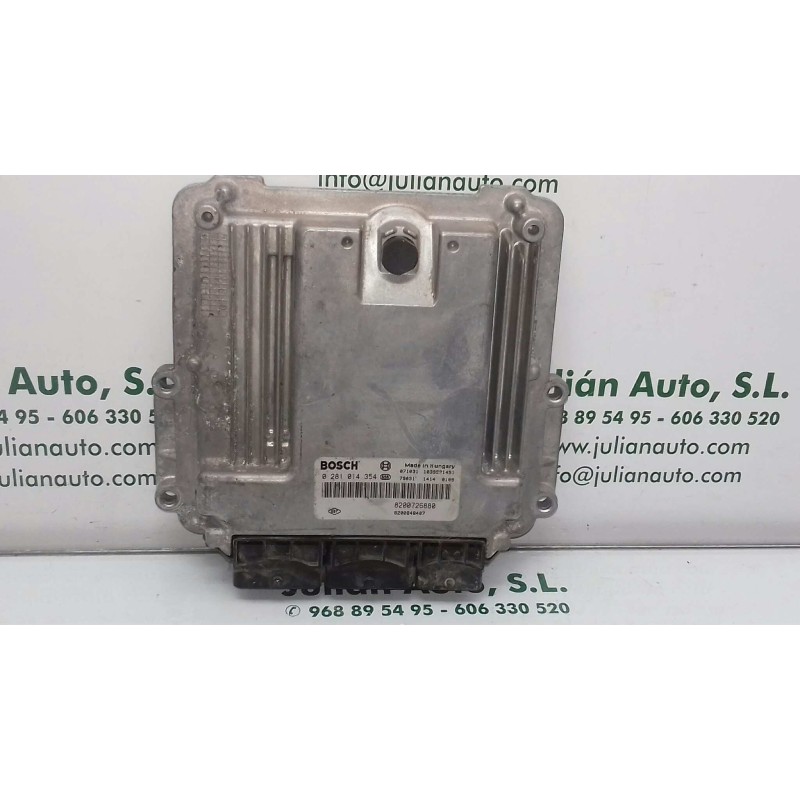 Recambio de centralita motor uce para renault laguna iii 2.0 d referencia OEM IAM 8200726880 0281014354 BOSCH