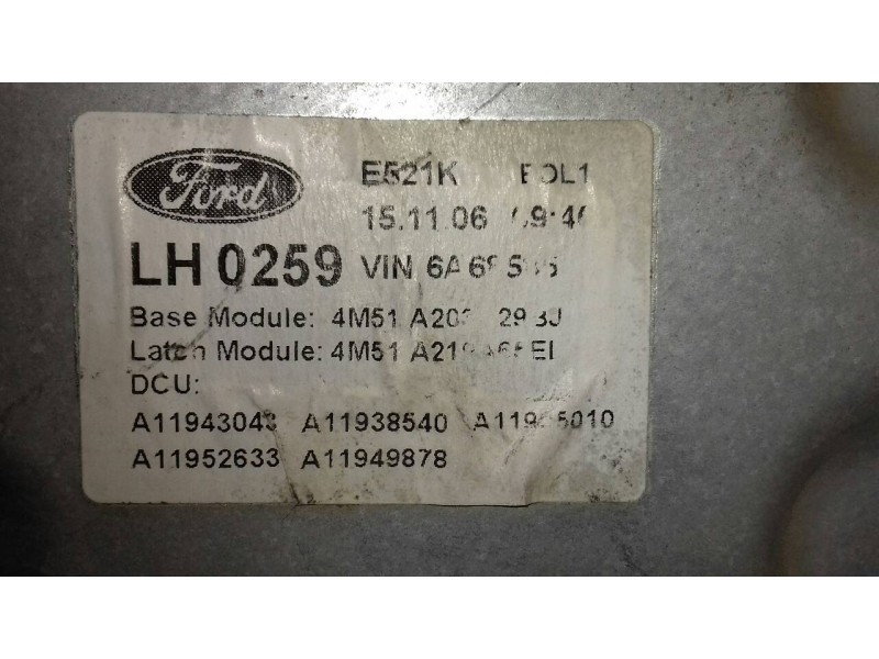 Recambio de elevalunas delantero izquierdo para ford focus berlina (cap) ambiente (d) referencia OEM IAM LH994760107  ELECTRICO