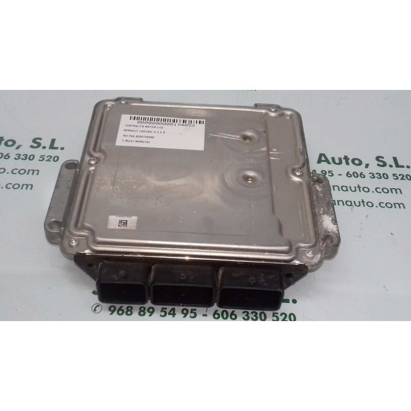 Recambio de centralita motor uce para renault laguna iii 2.0 d referencia OEM IAM 8200726880 0281014354 BOSCH