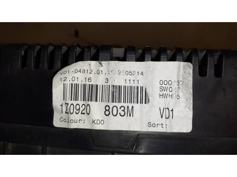 Recambio de cuadro instrumentos para skoda octavia berlina (1z3) active referencia OEM IAM 1Z0920803M A2C53025764 