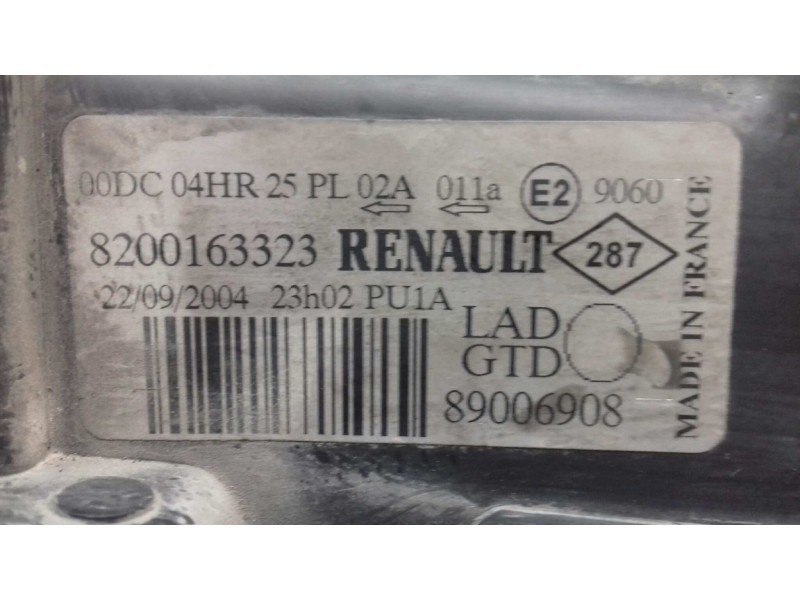 Recambio de faro izquierdo para renault laguna ii grandtour (kg0) privilege luxe referencia OEM IAM 8200163323 73010157F XENON