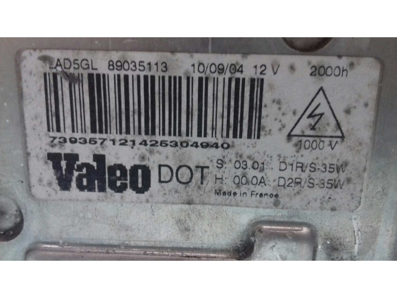 Recambio de faro izquierdo para renault laguna ii grandtour (kg0) privilege luxe referencia OEM IAM 8200163323 73010157F XENON