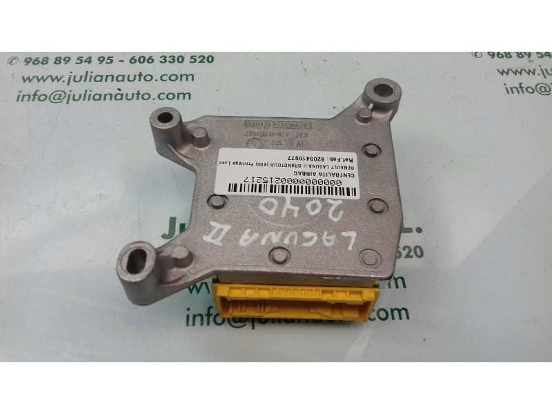Recambio de centralita airbag para renault laguna ii grandtour (kg0) privilege luxe referencia OEM IAM 8200410977 603947700 AUTO