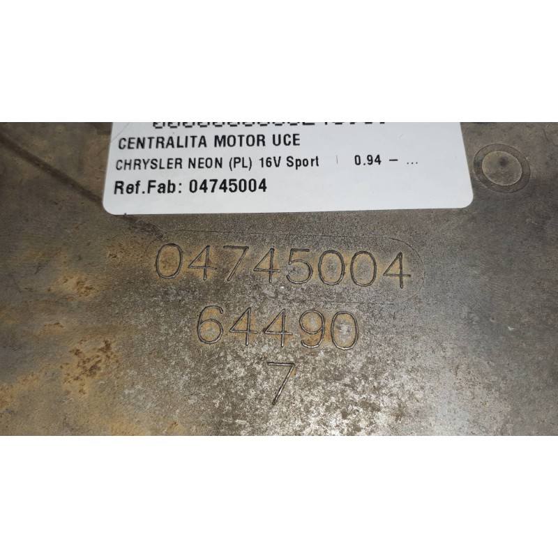 Recambio de centralita motor uce para chrysler neon (pl) 16v sport referencia OEM IAM 04745004 9958AE 64490