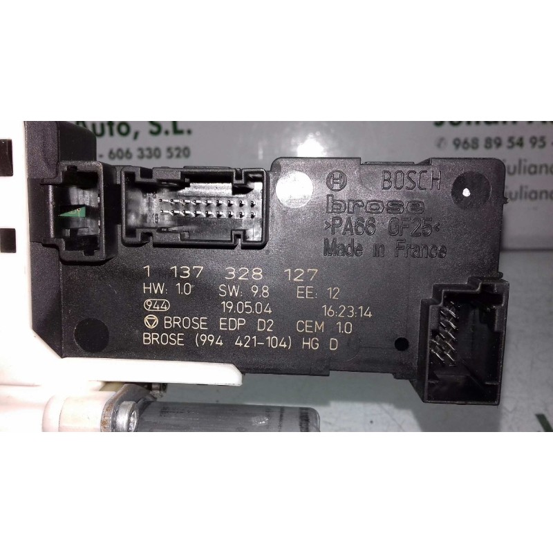 Recambio de motor elevalunas delantero derecho para peugeot 407 st confort pack referencia OEM IAM 1137328127 994651101 BROSE