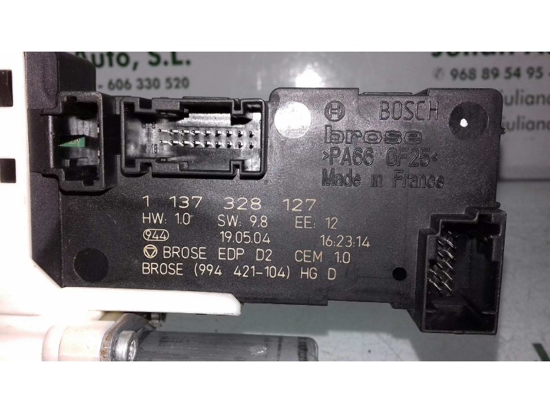 Recambio de motor elevalunas delantero derecho para peugeot 407 st confort pack referencia OEM IAM 1137328127 994651101 BROSE