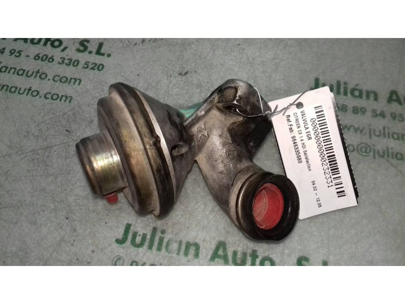 Recambio de valvula egr para citroen c3 1.4 hdi satisfaction referencia OEM IAM 9646335680   Recambio de valvula egr para citroen c3 1.4 hdi satisfaction referencia OEM IAM 9646335680