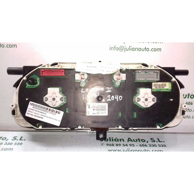 Recambio de cuadro instrumentos para renault laguna ii grandtour (kg0) privilege luxe referencia OEM IAM 8200328449 5514000062 J