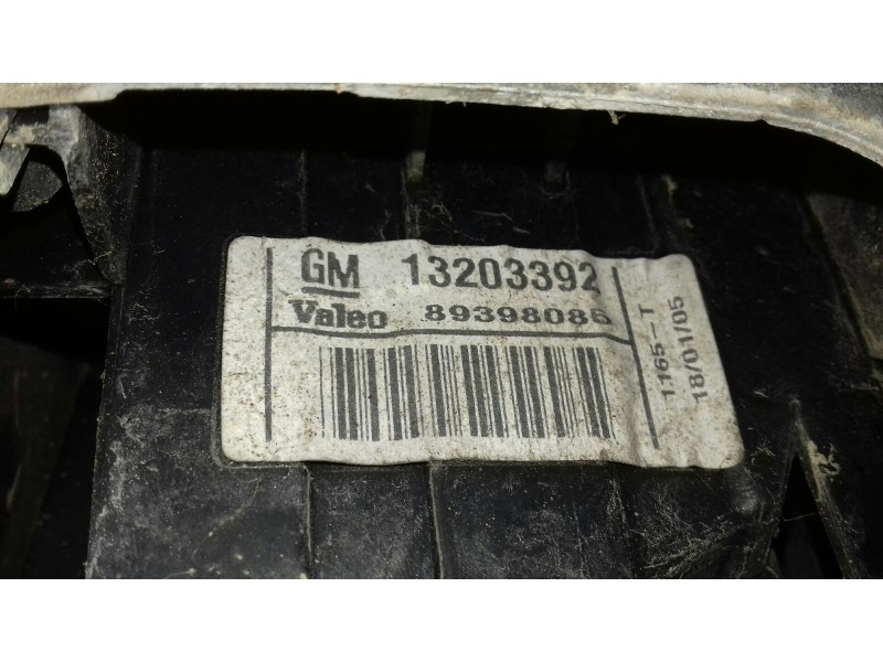 Recambio de piloto trasero derecho para opel meriva cosmo referencia OEM IAM 13203392 89398086 