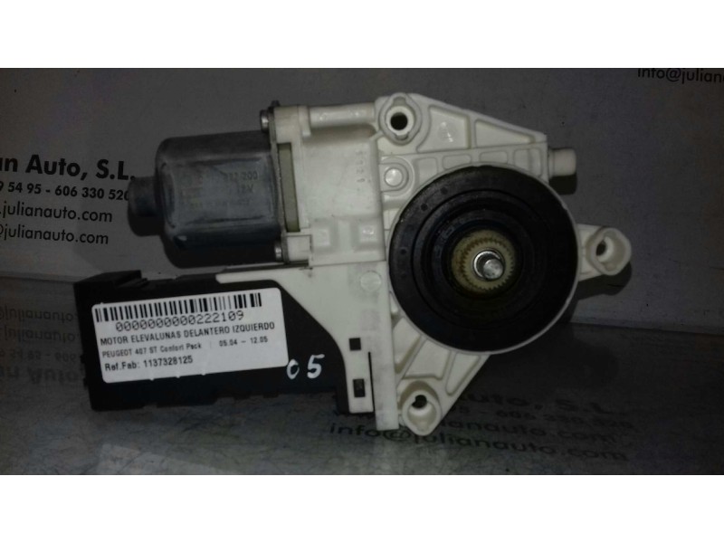 Recambio de motor elevalunas delantero izquierdo para peugeot 407 st confort pack referencia OEM IAM 1137328125 0130822200 99465