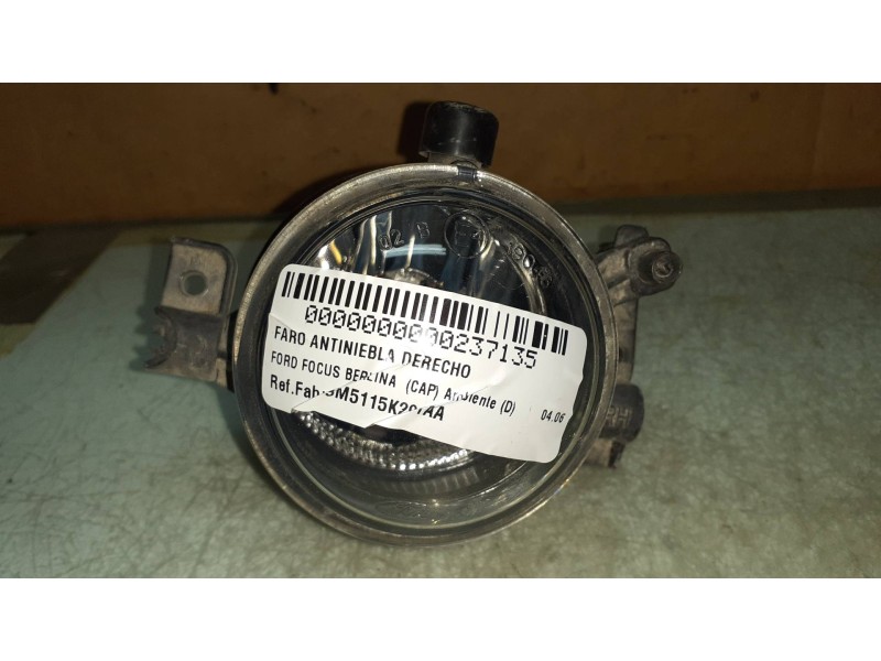 Recambio de faro antiniebla derecho para ford focus berlina (cap) ambiente (d) referencia OEM IAM 3M5115K201AA 19046 E419046