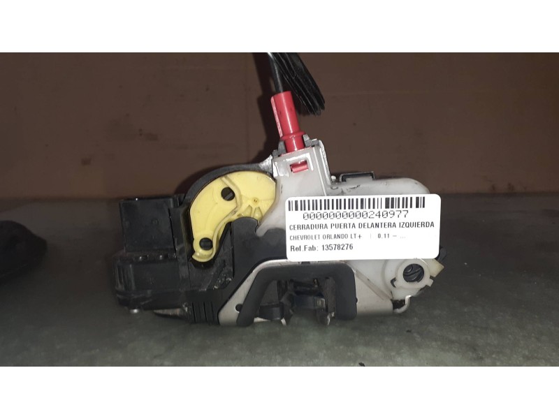 Recambio de cerradura puerta delantera izquierda para chevrolet orlando lt+ referencia OEM IAM 13578276 ELECTRICO 3027087