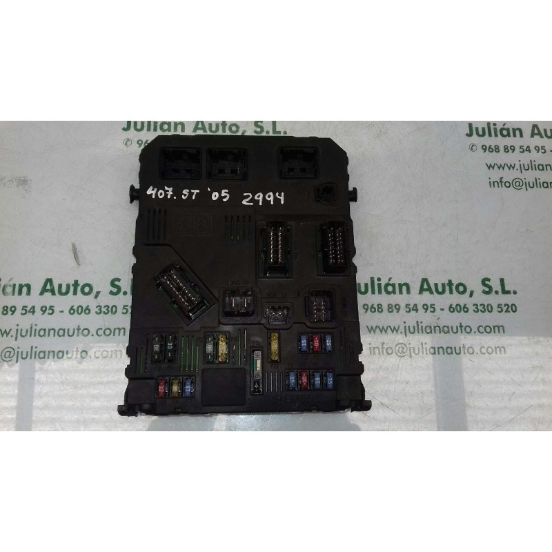 Recambio de caja reles / fusibles para peugeot 407 st confort pack referencia OEM IAM 9655221080 BSI S0200 