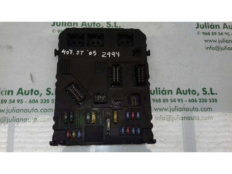 Recambio de caja reles / fusibles para peugeot 407 st confort pack referencia OEM IAM 9655221080 BSI S0200 