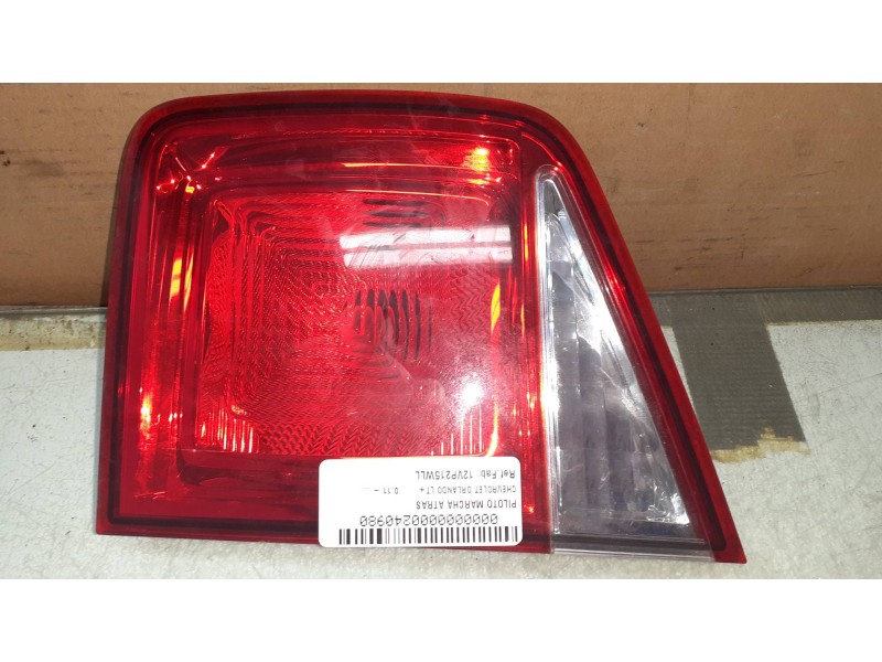 Recambio de piloto trasero derecho interior para chevrolet orlando lt+ referencia OEM IAM   CONECTOR 2 PINES