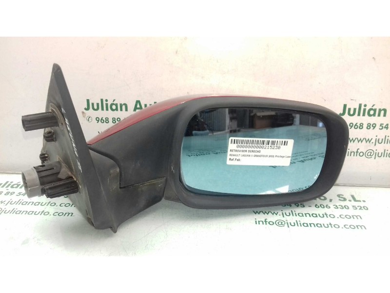 Recambio de retrovisor derecho para renault laguna ii grandtour (kg0) privilege luxe referencia OEM IAM  ABATIBLE ELECTRICO