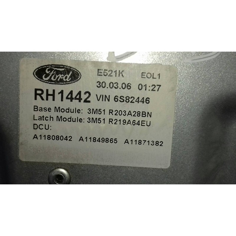 Recambio de elevalunas delantero derecho para ford focus c-max (cap) 30 aniversario referencia OEM IAM 3M51R045H16A 994757106 EL