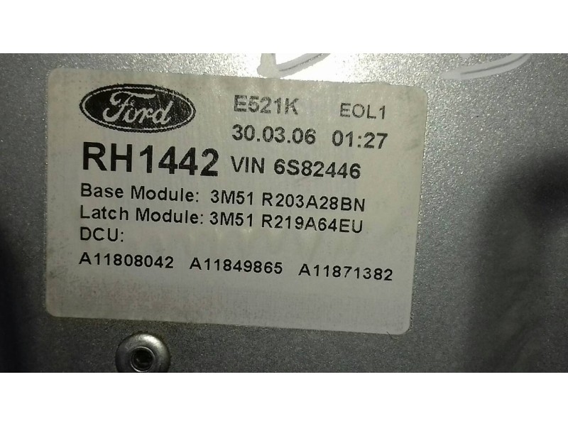 Recambio de elevalunas delantero derecho para ford focus c-max (cap) 30 aniversario referencia OEM IAM 3M51R045H16A 994757106 EL