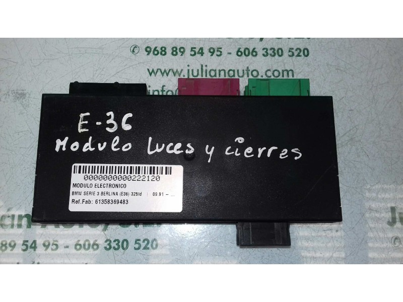Recambio de modulo electronico para bmw serie 3 berlina (e36) 325td referencia OEM IAM 61358369483 608377 