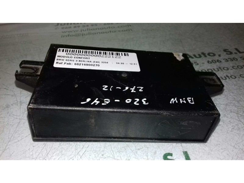 Recambio de modulo confort para bmw serie 3 berlina (e46) 320d referencia OEM IAM 66216900270 601718 