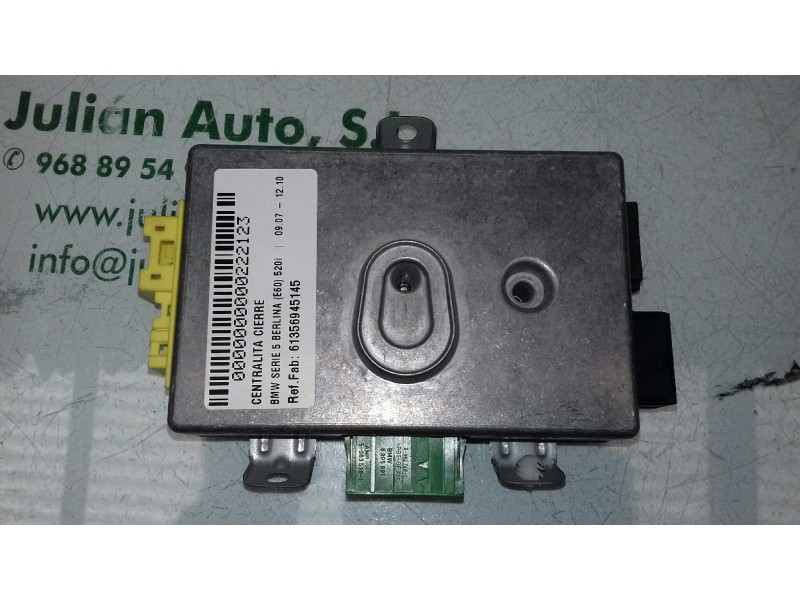 Recambio de centralita cierre para bmw serie 5 berlina (e60) 520i referencia OEM IAM 61356945145 75789012 TEMIC