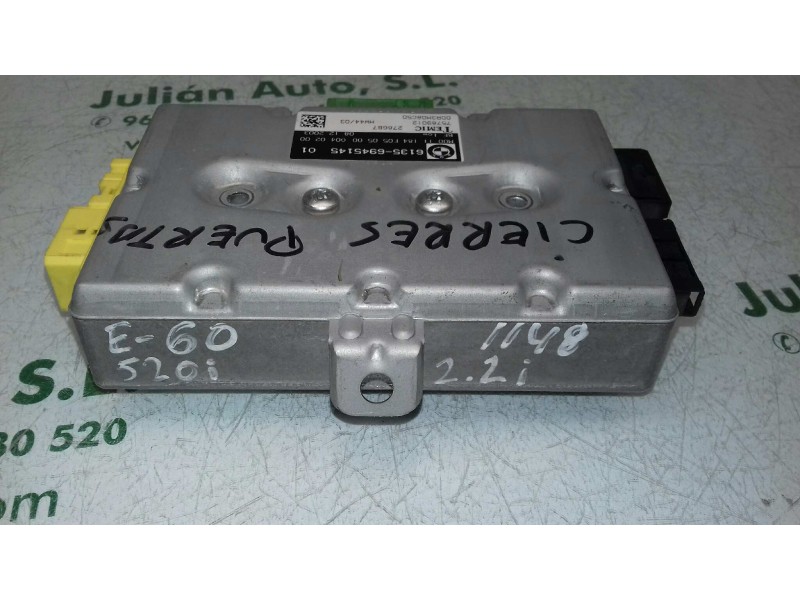 Recambio de centralita cierre para bmw serie 5 berlina (e60) 520i referencia OEM IAM 61356945145 75789012 TEMIC