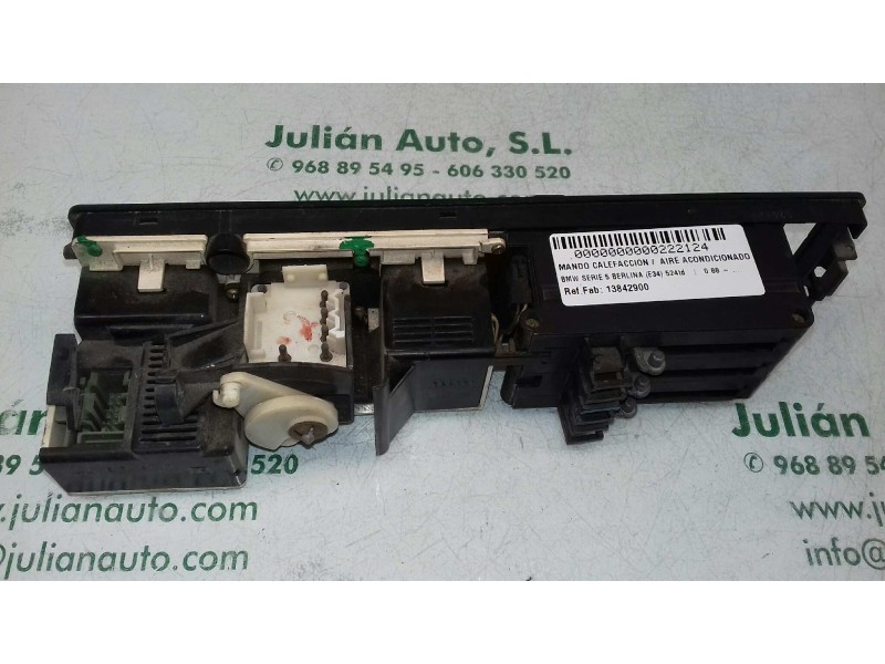 Recambio de mando calefaccion / aire acondicionado para bmw serie 5 berlina (e34) 524td referencia OEM IAM 13842900 13842959 