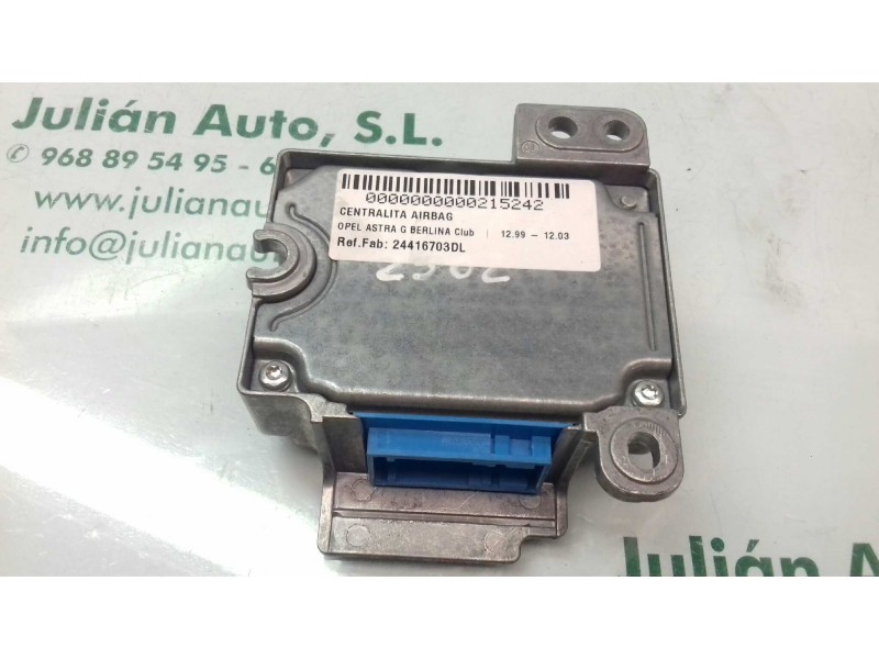 Recambio de centralita airbag para opel astra g berlina club referencia OEM IAM 24416703DL 1923594 5WK42977