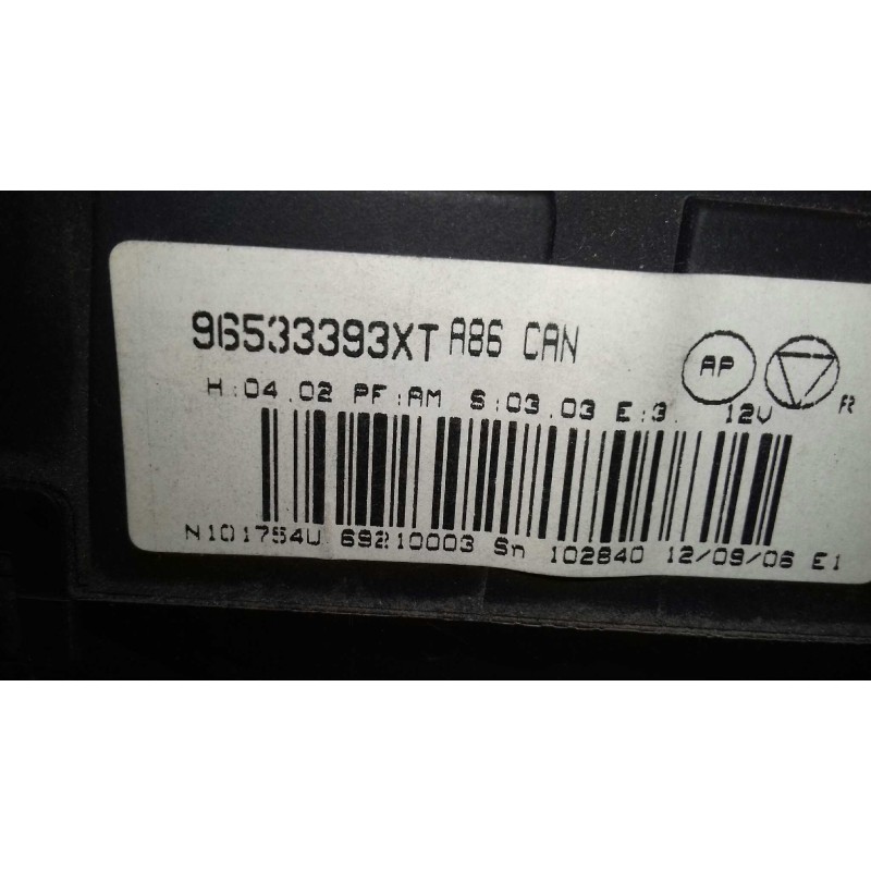 Recambio de mando climatizador para citroen c3 1.4 16v stop&start referencia OEM IAM 96533393XT  VALEO