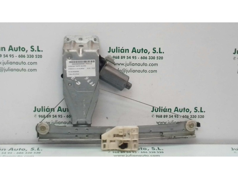 Recambio de elevalunas trasero izquierdo para citroen c3 1.4 16v stop&start referencia OEM IAM 9653445380 0130821411 ELECTRICO