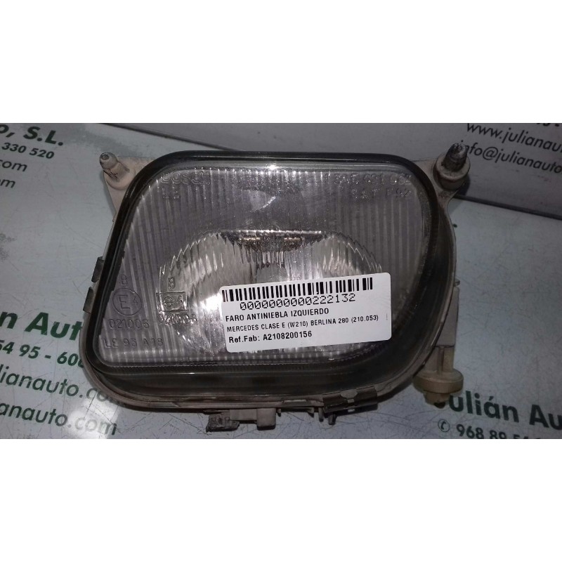 Recambio de faro antiniebla izquierdo para mercedes-benz clase e (w210) berlina 280 (210.053) referencia OEM IAM A2108200156 030