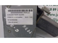 Recambio de elevalunas trasero izquierdo para citroen c3 1.4 16v stop&start referencia OEM IAM 9653445380 0130821411 ELECTRICO 2