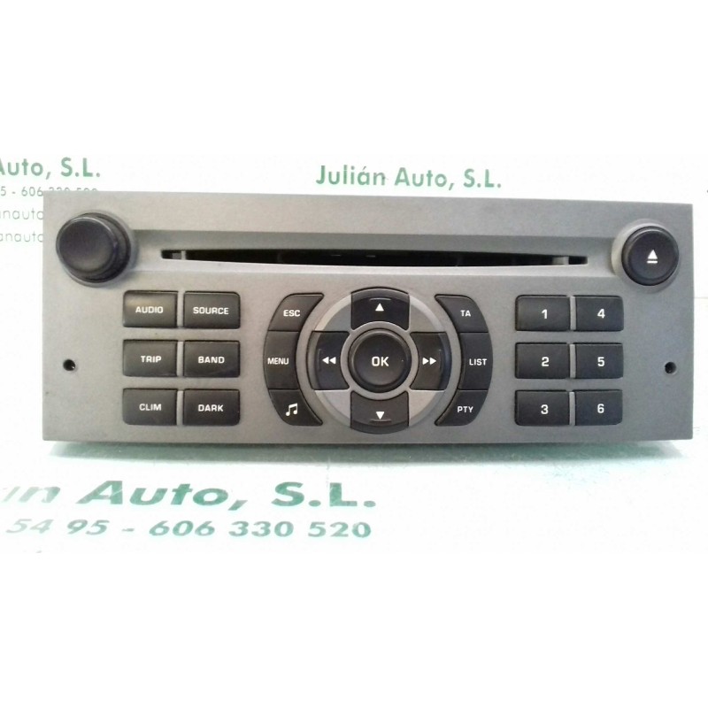 Recambio de sistema audio / radio cd para peugeot 407 st confort pack referencia OEM IAM BP314149186866  