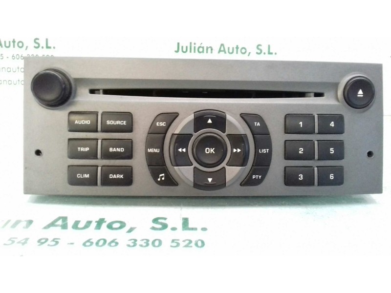 Recambio de sistema audio / radio cd para peugeot 407 st confort pack referencia OEM IAM BP314149186866  