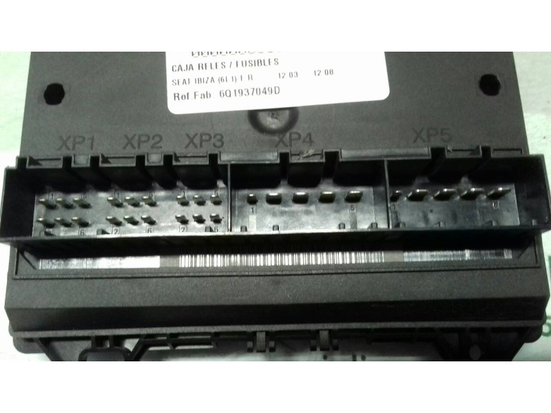 Recambio de caja reles / fusibles para seat ibiza (6l1) f.r. referencia OEM IAM 6Q1937049D 5WK48212D 