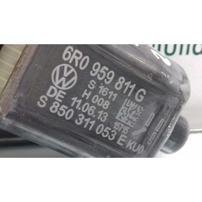 Recambio de motor elevalunas trasero izquierdo para volkswagen polo (6r1) advance referencia OEM IAM 6R0959811G S850311053E 0130