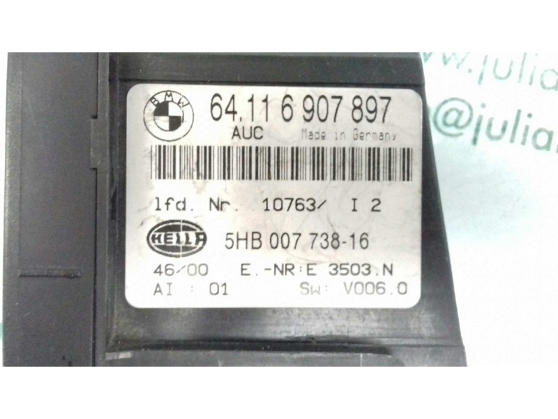 Recambio de mando climatizador para bmw serie 3 berlina (e46) 320d referencia OEM IAM 64116907897 5HB007738 