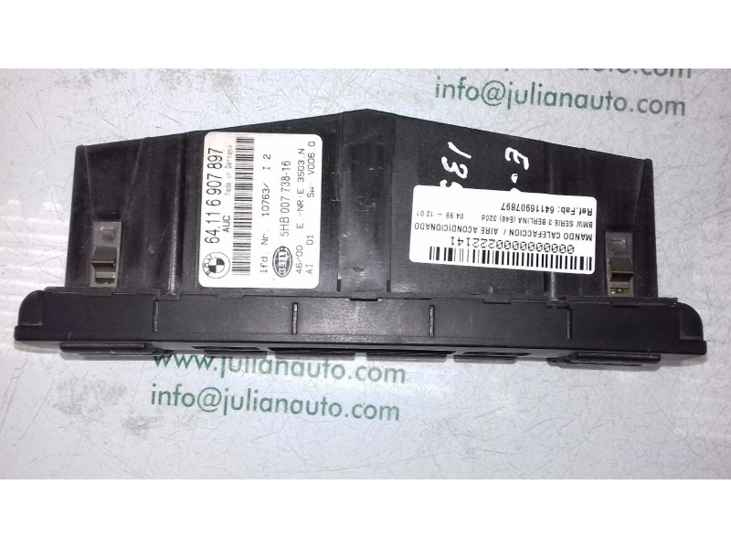 Recambio de mando climatizador para bmw serie 3 berlina (e46) 320d referencia OEM IAM 64116907897 5HB007738 