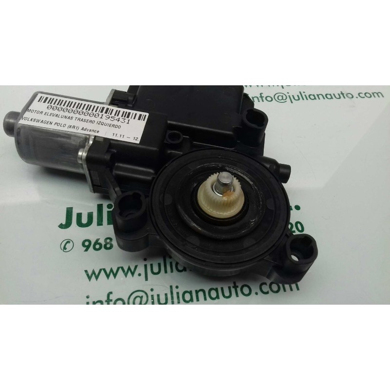 Recambio de motor elevalunas trasero izquierdo para volkswagen polo (6r1) advance referencia OEM IAM 6R0959811G S850311053E 0130
