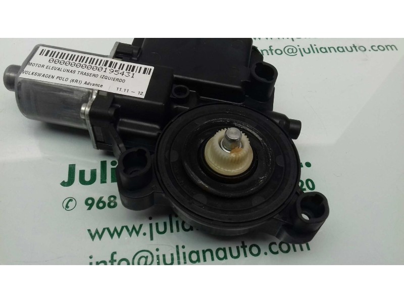 Recambio de motor elevalunas trasero izquierdo para volkswagen polo (6r1) advance referencia OEM IAM 6R0959811G S850311053E 0130