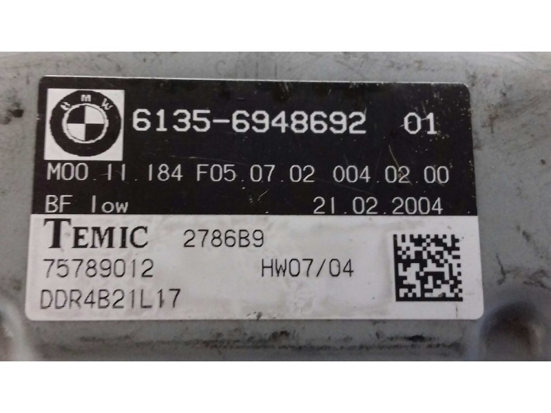 Recambio de centralita airbag para bmw serie 5 berlina (e60) 530d referencia OEM IAM 6135694869201 75789012 TEMIC Recambio de centralita airbag para bmw serie 5 berlina (e60) 530d referencia OEM IAM 6135694869201 75789012 TEMIC