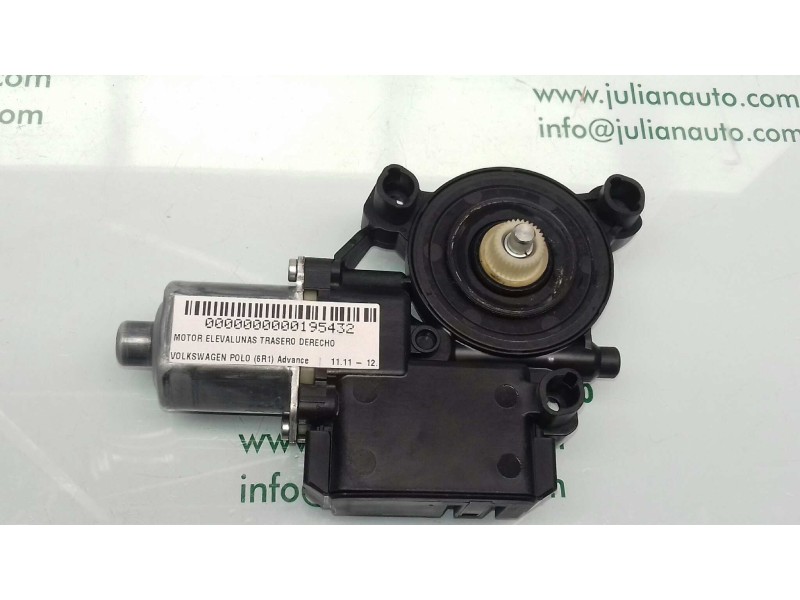 Recambio de motor elevalunas trasero derecho para volkswagen polo (6r1) advance referencia OEM IAM 6R0959812G S850311054E 013082