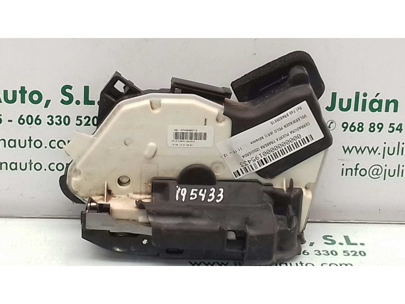 Recambio de cerradura puerta trasera izquierda para volkswagen polo (6r1) advance referencia OEM IAM 6R4839015  7 PINES