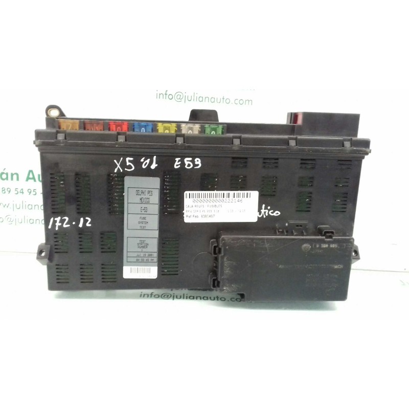 Recambio de caja reles / fusibles para bmw x5 (e53) 3.0d referencia OEM IAM 8380407  