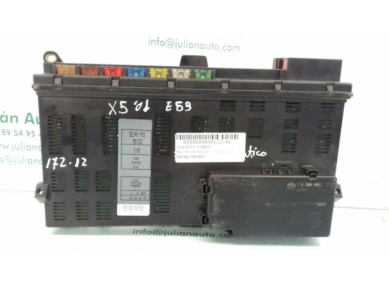 Recambio de caja reles / fusibles para bmw x5 (e53) 3.0d referencia OEM IAM 8380407  