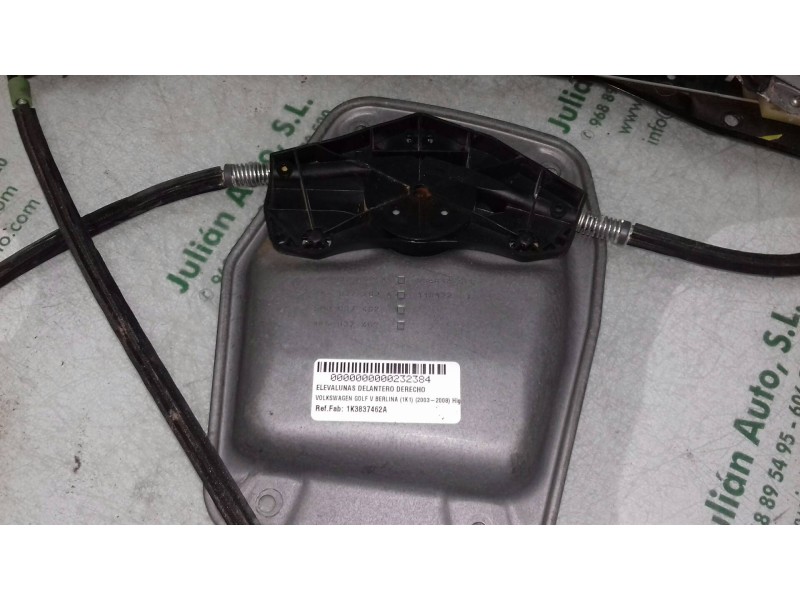 Recambio de elevalunas delantero derecho para volkswagen golf v berlina (1k1) highline referencia OEM IAM 1K3837462A 1K4837462A 