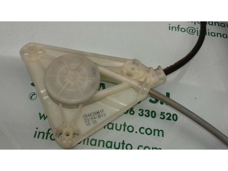 Recambio de elevalunas trasero izquierdo para volkswagen polo (6r1) advance referencia OEM IAM 6R4839461F  ELECTRICO