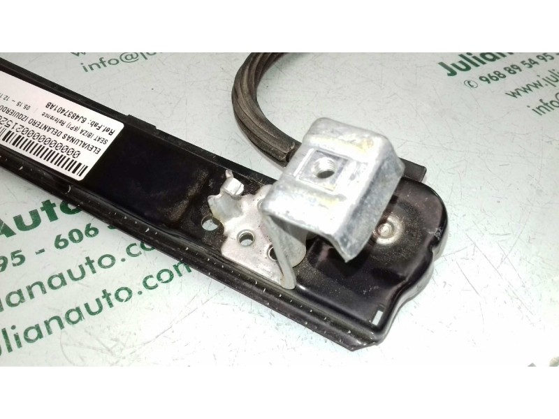 Recambio de elevalunas delantero izquierdo para seat ibiza (6p1) reference referencia OEM IAM 6J4837401AB  ELECTRICO