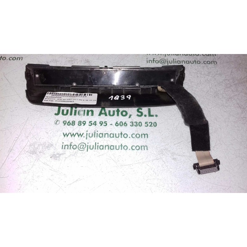 Recambio de interruptor para mercedes-benz clase b (w245) 180 cdi (245.207) referencia OEM IAM 6131696260603 03743672 CALEFACCIÓ
